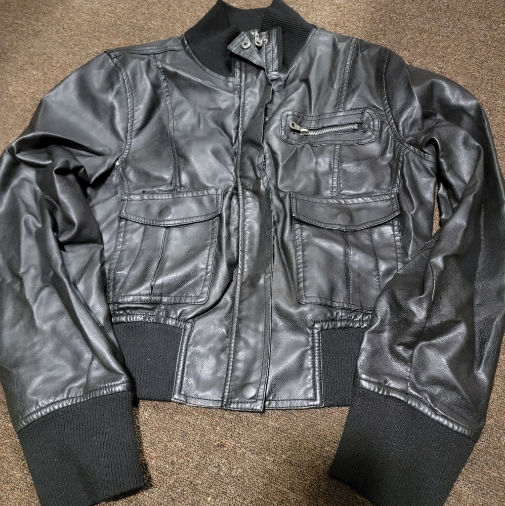 Black pleather jacket